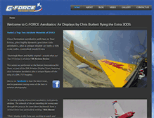 Tablet Screenshot of gforceaerobatics.com